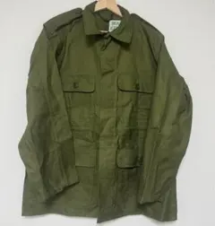 デッドストック デンマーク軍 フィールドジャケット　ヘリンボーン　オリーブ