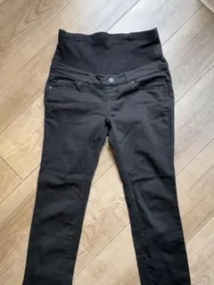 マタニティズボン　M 黒ブラックデニム