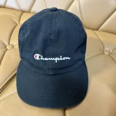 Champion ブラック キャップ　キッズ　53〜55センチ