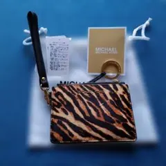 美品MICHAEL KORS ヒョウ柄 カードケース