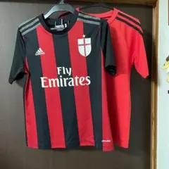 お値下げしました…ACミラン ユニフォーム アディダスTシャツ2枚セット