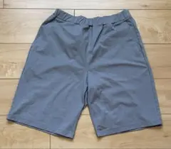 UNIQLO ハーフパンツ グレー 無地 カジュアル 160cm