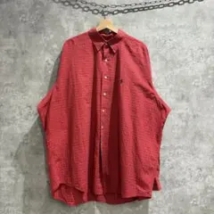 送料無料 USA古着 ラルフローレン 長袖シャツ チェック柄 ロゴ ワンポイント