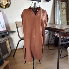 ユニクロ　ノースリーブシャツワンピース　Mサイズ