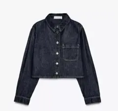 ZARA デニム クロップドジャケット