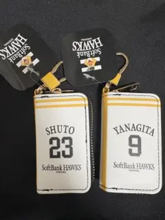 福岡ソフトバンクホークス 柳田悠岐　周東佑京　キーリング付コインケース