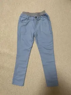 裏起毛 ロングパンツ 水色 130サイズ