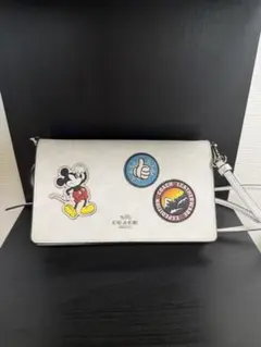 COACH ショルダーバッグ ミッキーマウス ワッペン