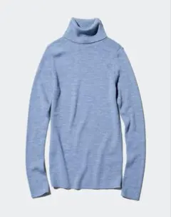 メリノリブタートルネックセーター