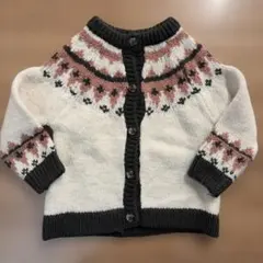 ZARA ノルディック柄ニットカーディガン