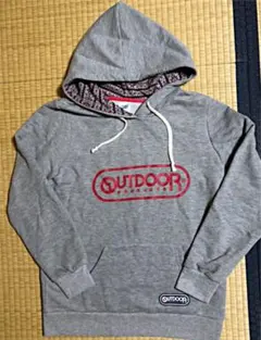 OUTDOOR グレーパーカー M- L  美品