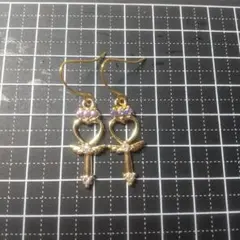 ハート型ゴールドピアス 2点セット