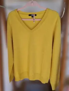ユニクロカシミヤセーター　イエロー　Ｌ