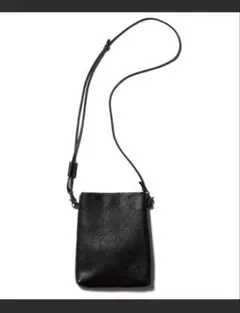 MR. OLIVE レザーショルダーバッグ ブラックのサムネイル