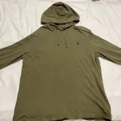 Polo Ralph Lauren フード付き長袖Tシャツ Lサイズ オリーブ