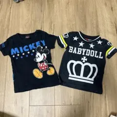ミッキー＆BABYDOLL Tシャツ2枚セット