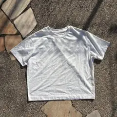 無印良品　Tシャツ　カットソー　ホワイト　短丈　半袖　白Tのサムネイル