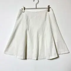 アンタイトル フレアスカート 2 M 相当 白 アイボリー 日本製 上品 Yのサムネイル