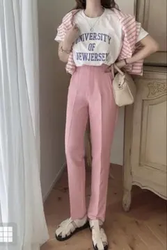 ハイウエストテーパードパンツ