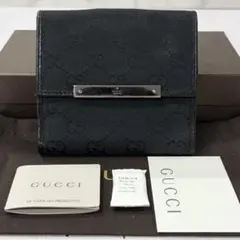 新品同様‼️ グッチ　GUCCI 財布　二つ折り　折り財布　GGキャンバスのサムネイル