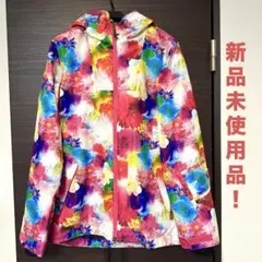 【最終セール】nima ウェアカラフル花柄 フード付き スノーボードウェア
