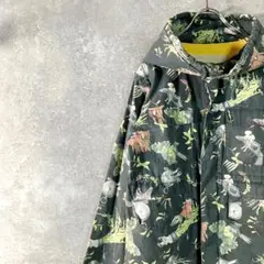 アレクサンダーリーチャン　ジャケット　総柄　ジップアップ　ボタン　ハイネック