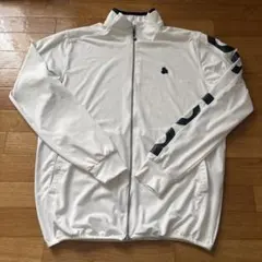 美品 and per se ニットフルジップジャケット L ブルー レディース
