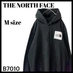 ザノースフェイス ボックスロゴ バックロゴ プルオーバー パーカー 黒 メンズM