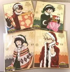 僕のヒーローアカデミア  ミニ色紙 爆豪勝己 緑谷出久 耳郎響香 轟焦凍