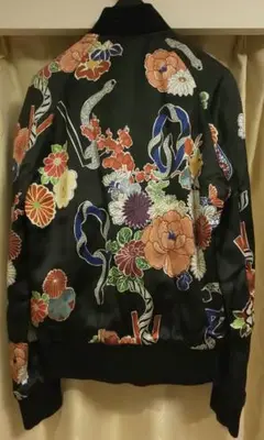 SAINT LAURENT paris パリ 花柄 スカジャン ブルゾン