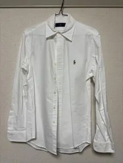 ラルフローレン 白シャツ ボタンダウン ポニー刺繍 XSサイズ