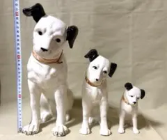 Victor】 ビクター犬 ニッパー君 陶器 フィギュア 3体セット - メルカリ