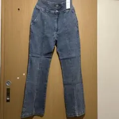 ハイウエストデニムパンツ Mサイズ デニムブルー