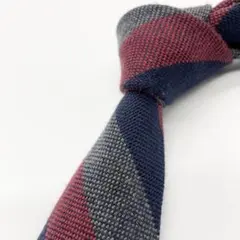 【美品】FAIRFAX フェアファクス ネクタイ ストライプ ウール