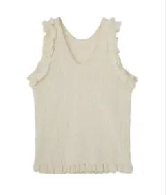 andmary Ami shirring logo tops White - メルカリ