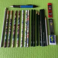 筆記用具まとめ売り　シャーペン　鉛筆　シャー芯消しゴムのサムネイル