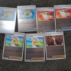 ポケパッド　リーリエなど7枚セット　ミラー