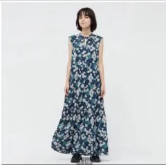 UNIQLO PAUL&JOE ティアードワンピース S ネイビー　レディース