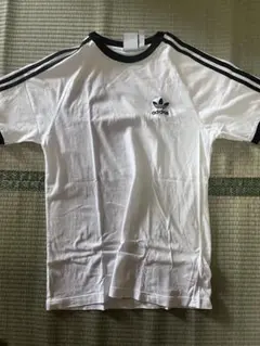 adidas Tシャツ ホワイト Lサイズ ストライプ 3本線のサムネイル