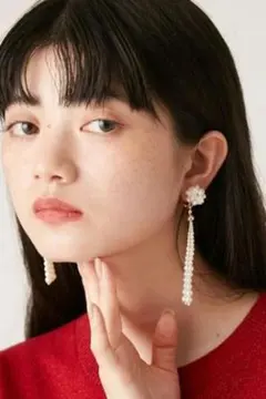 完売商品！レア！リリーブラウン！バリエパールイヤリング