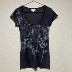 DIESEL 半袖Tシャツ グラフィックプリント ブラック XSのサムネイル