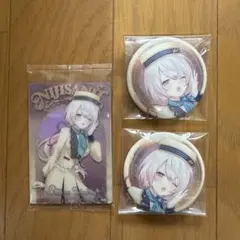 にじさんじ　椎名唯華　缶バッジ 2個セット + カード