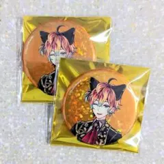 あくねこ　テディ　ナンジャタウン　ホログラム缶バッジ　2個セット