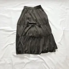COMME CA ISM コムサイズム　チャコールグレー　スカート