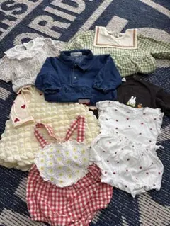 ベビーロンパース 女の子 まとめ売り 7着