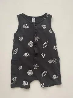 【美品】H&M 貝殻柄ロンパース 80