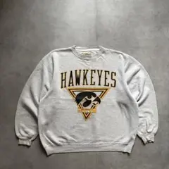 90s GALT SAND カレッジスウェット IOWA HAWKEYS 短丈