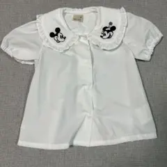 petit main ミッキー ミニー フリルシャツ 80cm