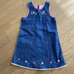 ミキハウスジャンバースカートデニム