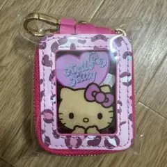ハローキティ ピンクヒョウ柄 ウィンドウチャームケース ギャル